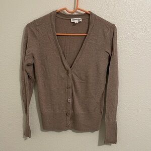 St. John's Bay Taupe Women's Cardigan